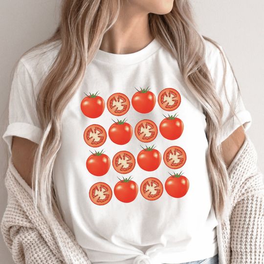Discover Tomato Cottagecore Tomato Girl Aesthetic T-Shirt