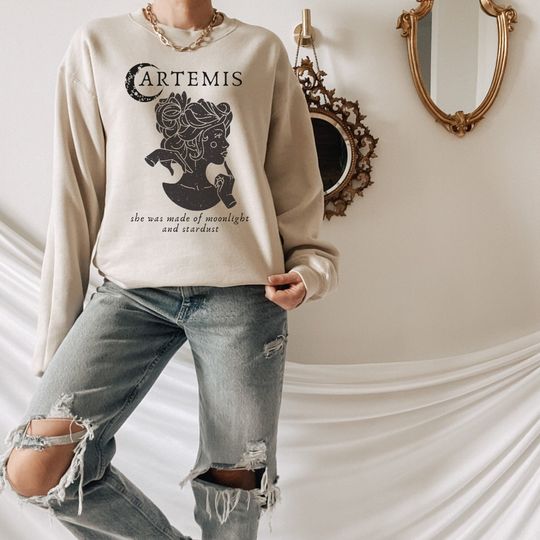 Discover Artemis Goddess Greek Mythology Greek Goddess Sweatshirt