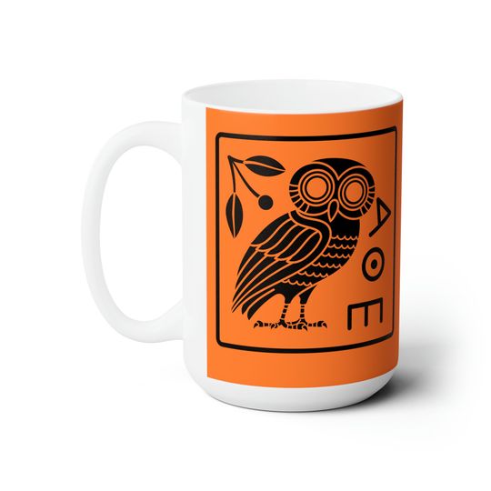 Discover Owl Of Athena Goddess Athena Greek Mythology Mug