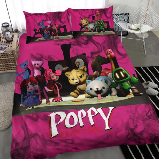 Discover Huggy Wuggy Poppy Playtime Three Piece Duvet Cover Set