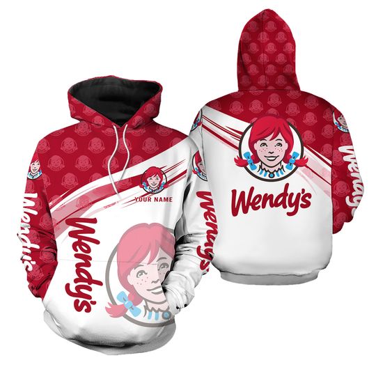 Discover Personalized Wendy's Hoodie Fast Food 3D Printed Hoodie