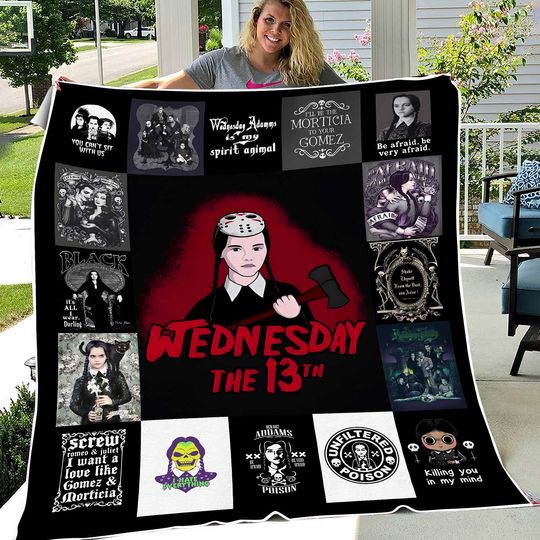 Discover The Addams Family Movie Fleece Blanket