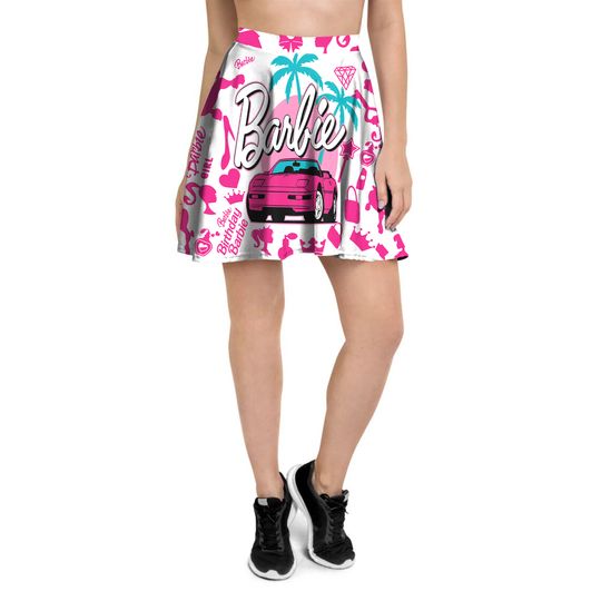 Discover Women's Skater Skirt, Women's Skater Skirt with Barbie