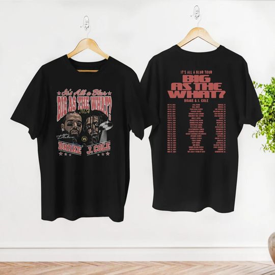Discover 2024 Drake J Cole Tour T-Shirt, Drake J Cole It's All Blur Tour 2024 Shirt