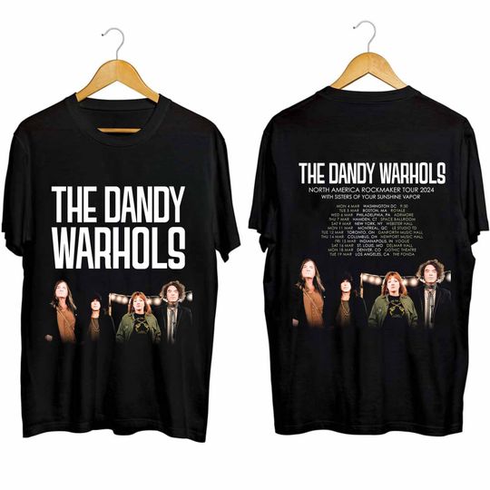 Discover The Dandy Warhols 2024 Tour Double Sided Shirt