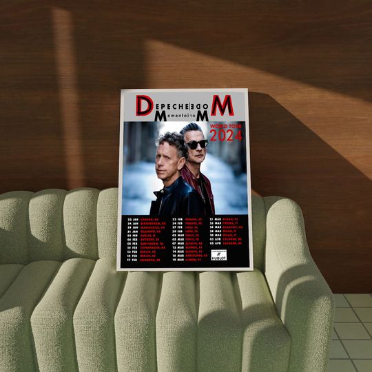Discover Depeche Mode Memento Mori World Tour 2024 poster