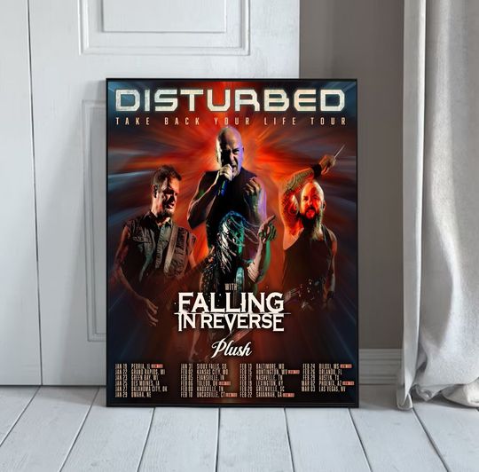 Discover Disturbed Take Back Your Life Tour 2024 Poster