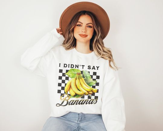 Discover Foodie April Fools Banana Sweatshirt, Cottagecore Aesthetic Summer Vibes Sweater