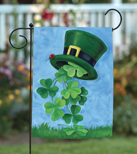 Discover Toland Shamrock Shower St Patrick's Day Garden Flag, Lucky Flag, St Patrick's Day Home Decor