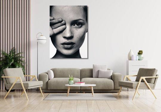 Discover Kate Moss Ready To Hang Poster