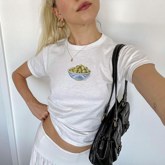 Discover Painted Olive Bowl 90s Baby T-Shirt