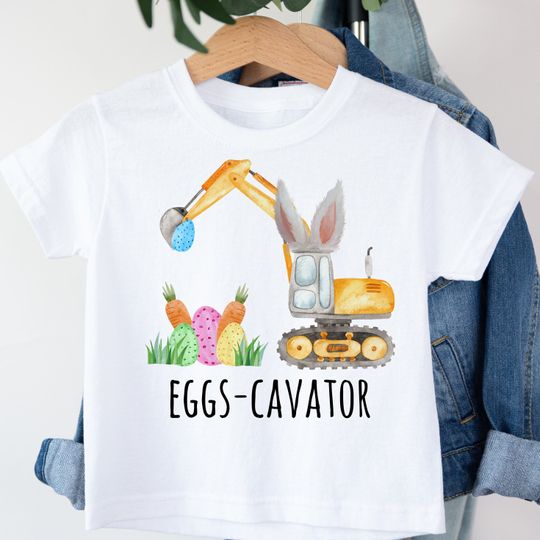 Discover Watercolor Eggs-Cavator Sublimation Designs Shirt, Easter Day Shirt