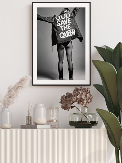 Discover Kate Moss God Save The Queen Poster, Kate Moss Poster