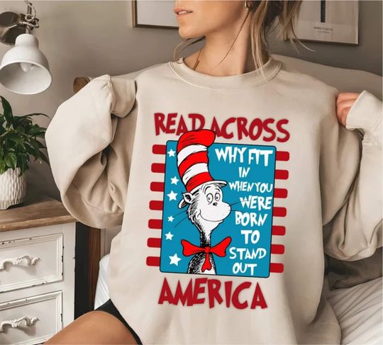 Discover Read Across America Shirt, Reading Day Tee, Dr Seuss Sweatshirt