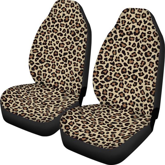 Discover Fun Leopard Print Car Seat Covers