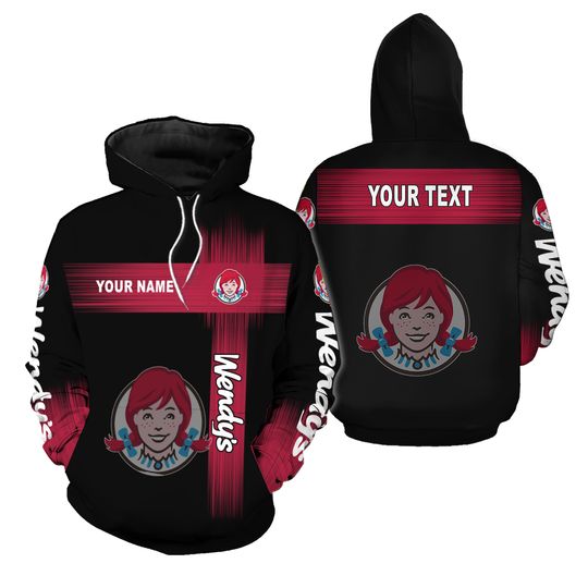 Discover Personalized Wendy's Fast Food 3D Printed Hoodie