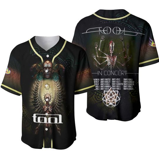 Discover Tool Rock Band 2024 Tour Baseball Jersey