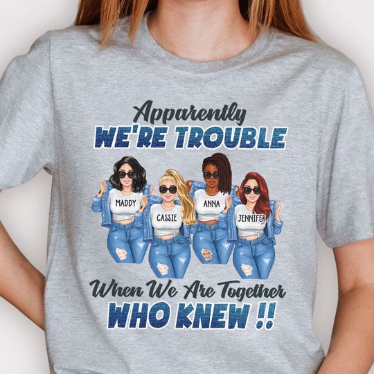 Discover We Are Together Bestie Custom Personalized BFF Unisex T-Shirt