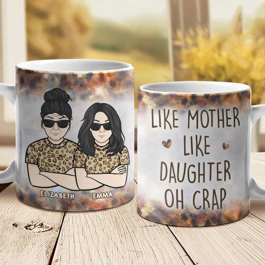 Discover Like Mother Like Daughter Mother's Day Gift Personalized 3D Mug