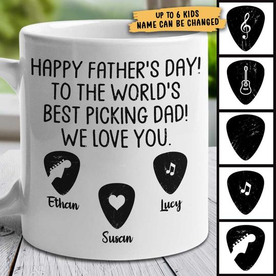 Discover To The Best Picking Dad Father's Day Gift Personalized Custom Mug
