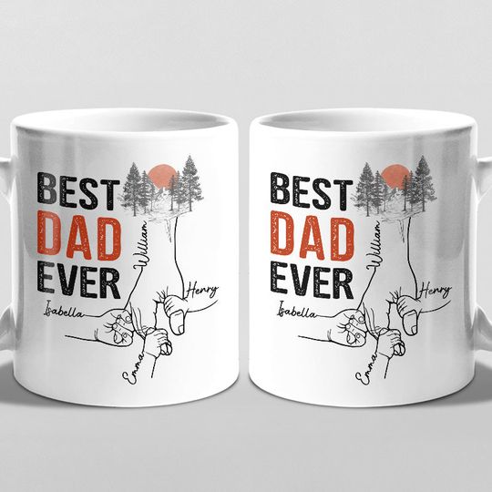 Discover You Are The Best Papa Ever Father's Day Customize Gift Personalized Mug