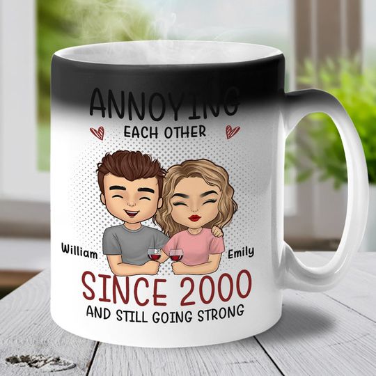 Discover I Wish I Could Have Found You Sooner Couple Wife Husband Personalized Custom Color Changing Gift Mug