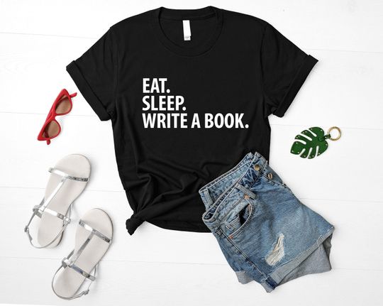 Discover Eat Sleep Write A Book Book Writer T-Shirt