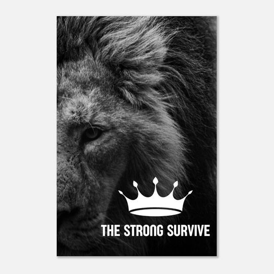 Discover Strong Survive Lion Poster