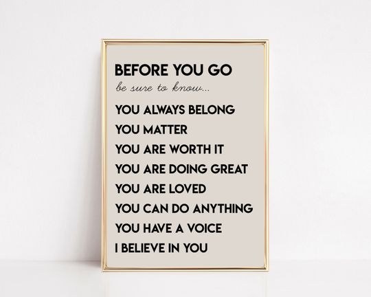 Discover affirmation wall art for kids | inspirational classroom decor