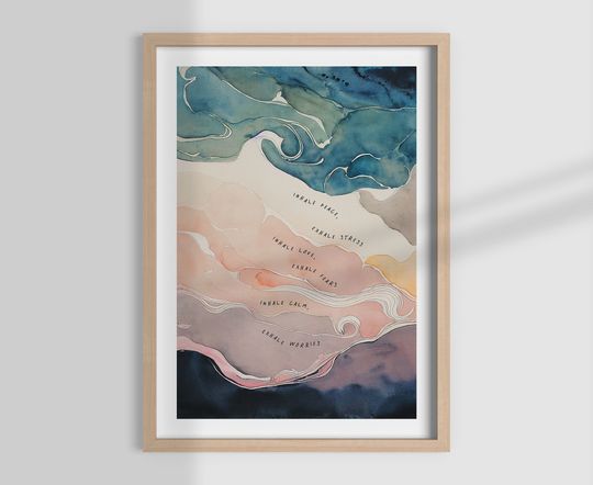 Discover INHALE EXHALE SEQUENCE, therapy office, therapist decor