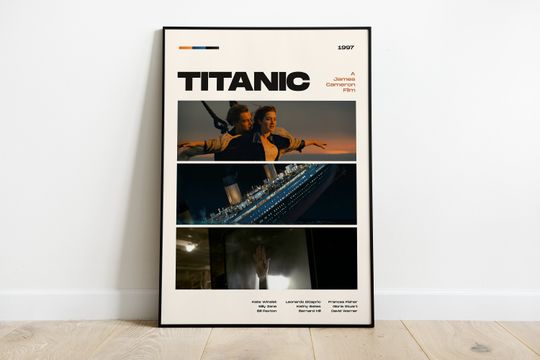 Discover Titanic Movie Poster, Modern Movie Poster Print