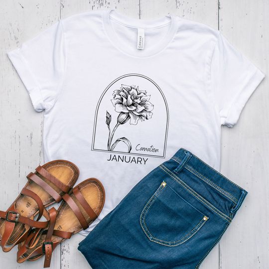 Discover January Birth Flower T-Shirt