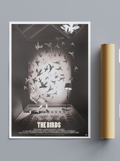 Discover Alfred Hitchcock's The Birds Reimagined Movie Poster