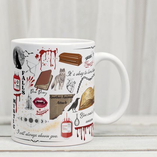Discover The Vampire Diaries Mug, Damon Salvatore, Stefan Salvatore