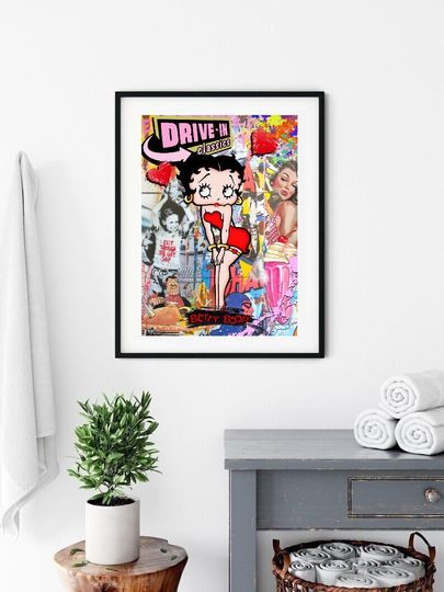 Discover Betty Boop Graffiti Premium Matte Vertical Posters
