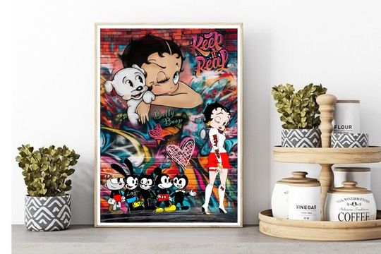 Discover Betty Boop Cartoon Comic Character Premium Matte Vertical Posters