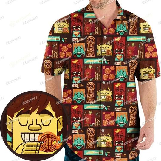 Discover TIKI THE GOONIES CHARACTERS HAWAIIAN SHIRT