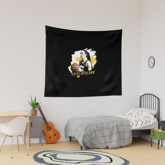 Discover Caitlin Clark Baseball Tapestry