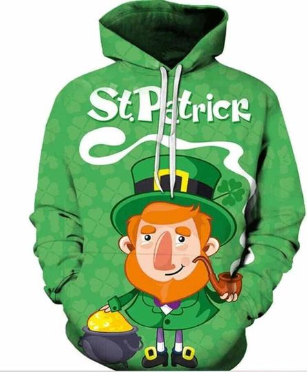Discover Irish Clover All Over Printed 3D HOODIE US Gift Patrick's Day Hoodie