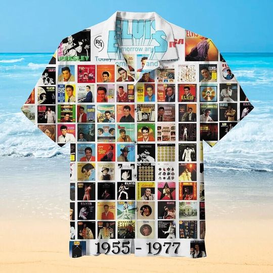 Discover Elvis Presley - Unisex  Hawaiian Shirt, Gift For Men and Women