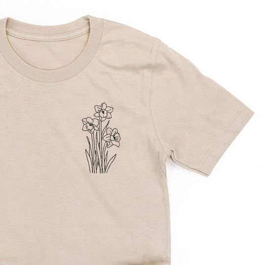 Discover March Birth Flower Tee Daffodil Birth Month Flower Tshirt