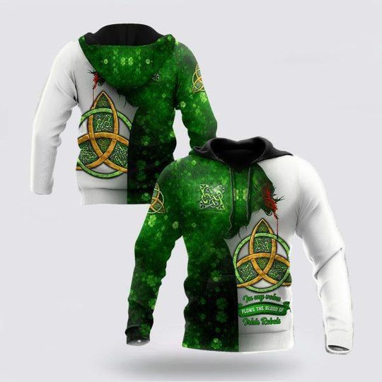 Discover Jesus And Irish Happy St Patricks Day 3D All Over Print Hoodie