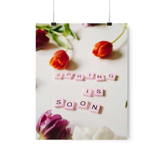 Discover Spring Tulips Premium Matte Vertical Posters