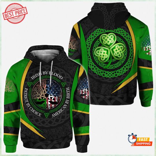 Discover Parade Celtic Irish American Saint Patrick Day Hoodie 3D All Over Print