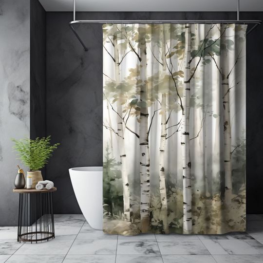 Discover Forest Asthetic Decor Cottagecore Shower Curtains