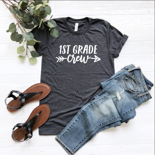 Discover First Grade Crew Shirt for School