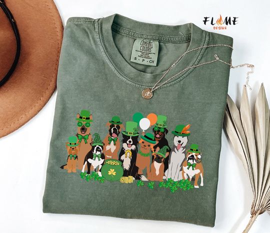 Discover St Patricks Dogs Shirt, Lucky Dogs Shirt, Dog Lover Shirt