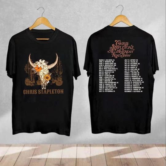 Discover Chris Stapleton 2024 Tour Merch, All American Road Show Shirt