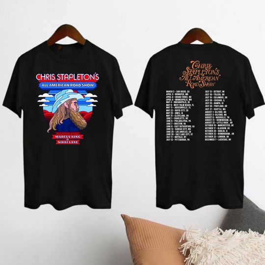 Discover 2024 All American Road Show Tour T-Shirt, Chris Stapleton Fan Gift Shirt