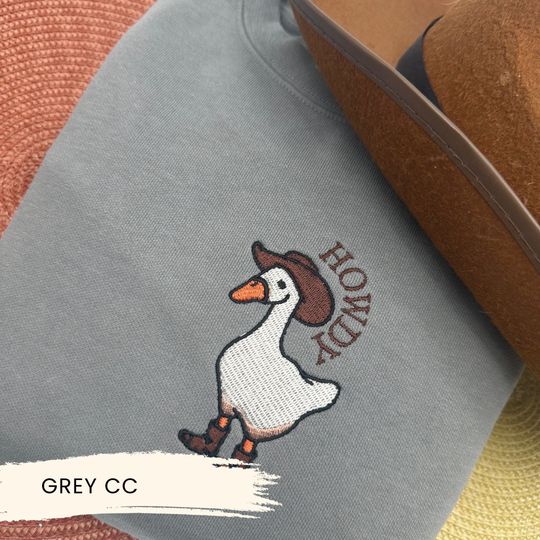 Discover Howdy Goose Sweatshirt | Funny Embroidered Sweatshirt